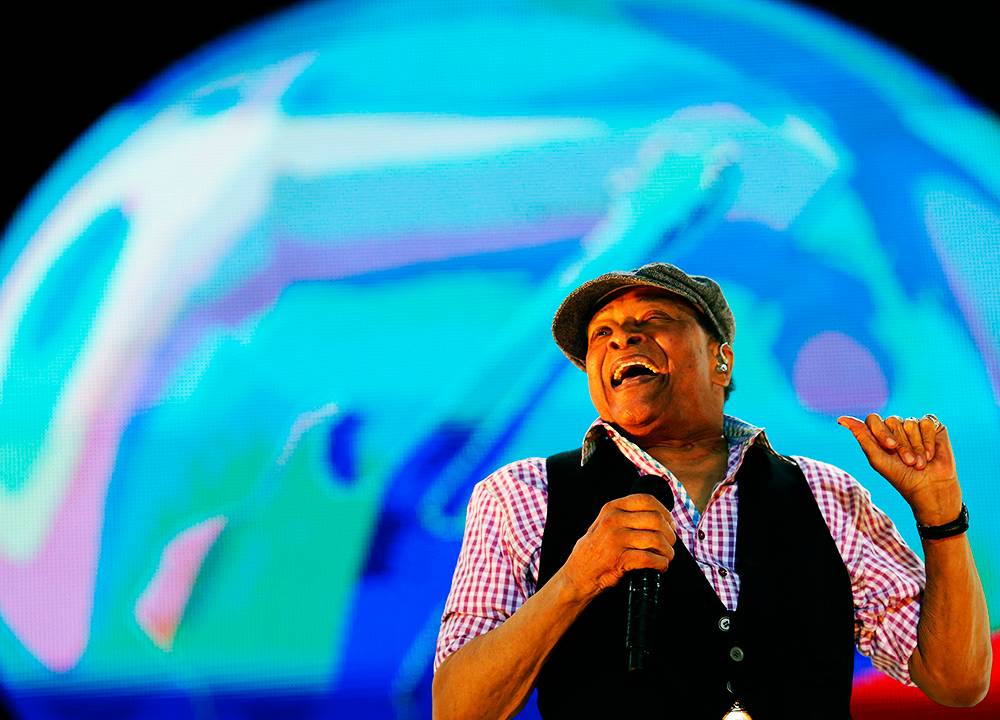 Show do cantor Al Jarreau no último dia de Rock in Rio, na Cidade do Rock, em Jacarepaguá, na zona oeste da capital fluminense, neste domingo (27)