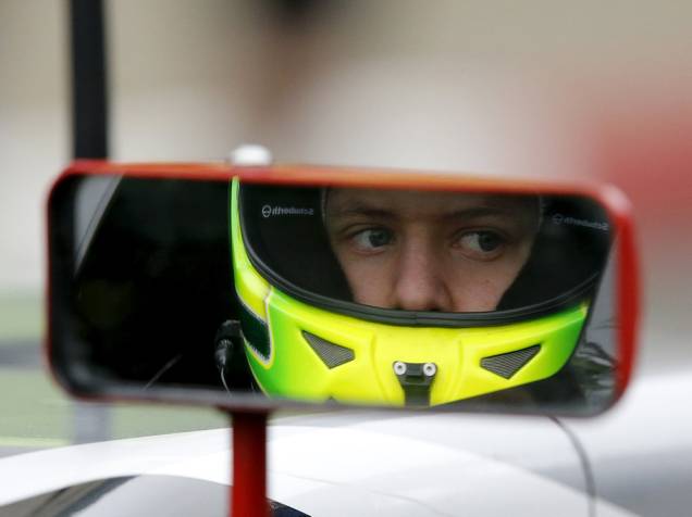 Mick, filho de Michael Schumacher, nos testes de pré-temporada da Fórmula 4 alemã, no circuito de Oschersleben Mick, filho de Michael Schumacher, nos testes de pré-temporada da Fórmula 4 alemã, no circuito de Oschersleben