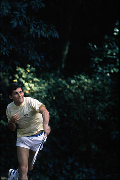 Ayrton Senna jogando tênis Ayrton Senna jogando tênis