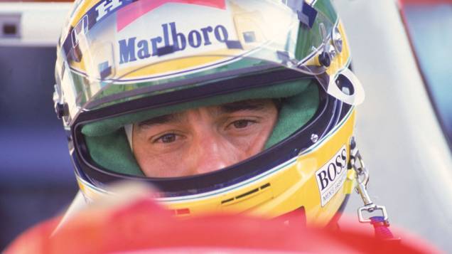 Ayrton Senna, durante GP Brasil de 1991 Ayrton Senna, durante GP Brasil de 1991
