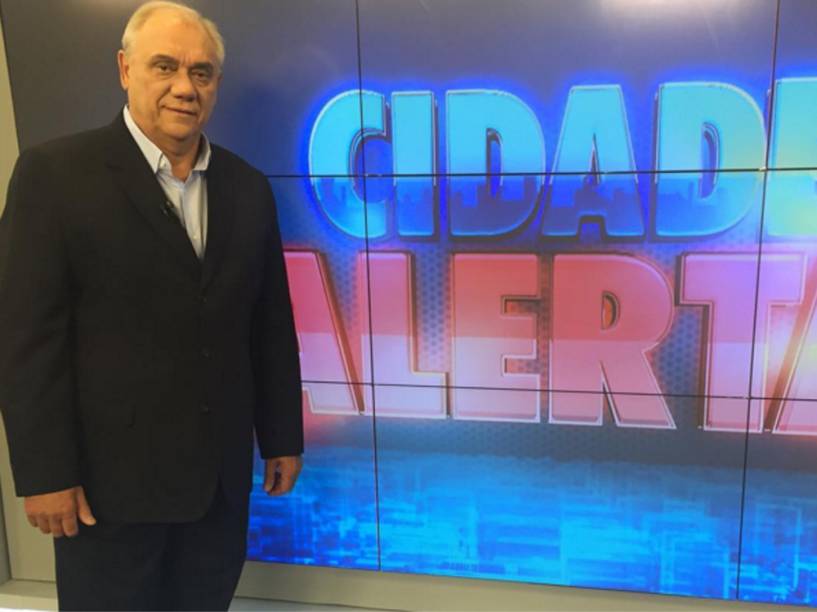 O apresentador do 'Cidade Alerta', Marcelo Rezende