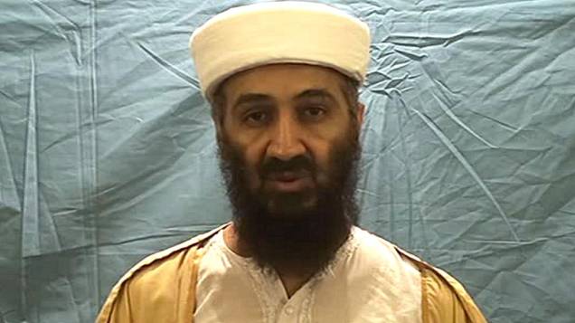 Osama bin Laden em um dos vídeos encontrados pelos soldados americanos em seu esconderijo em Abbottabad, no Paquistão Osama bin Laden em um dos vídeos encontrados pelos soldados americanos em seu esconderijo em Abbottabad, no Paquistão