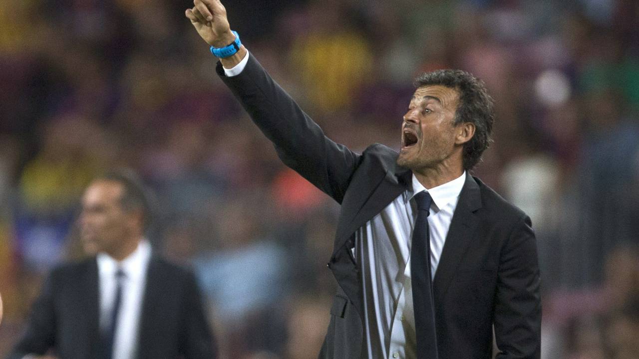 O técnico Luis Enrique do Barcelona - 17/09/2014