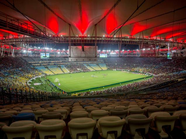 Um ano após a Copa do Mundo, Estádio do Maracanã recebe clássico entre Flamengo e Fluminense Um ano após a Copa do Mundo, Estádio do Maracanã recebe clássico entre Flamengo e Fluminense