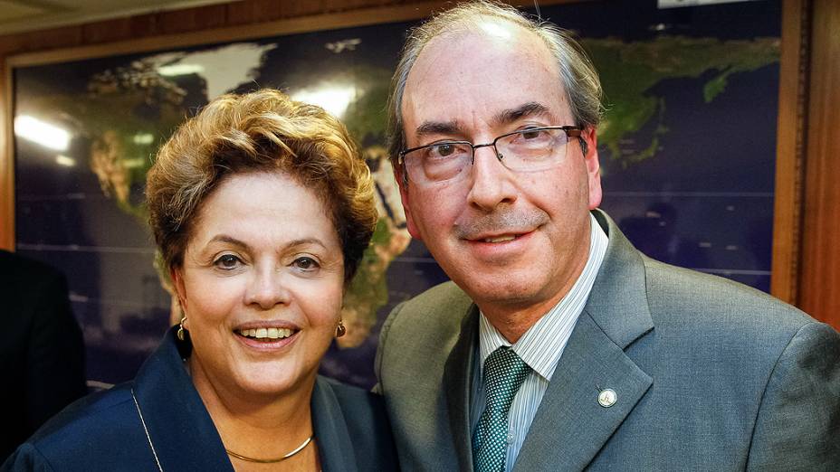 Eduardo Cunha e Dilma Rousseff