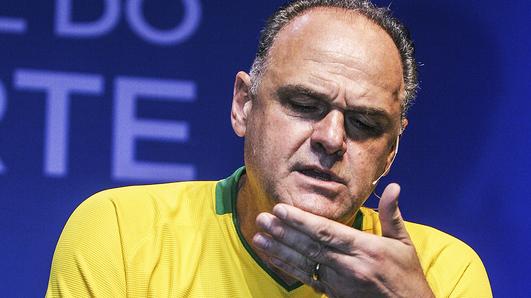 O ex jogador de basquete Oscar Schmidt durante o Forum Nacional do Esporte