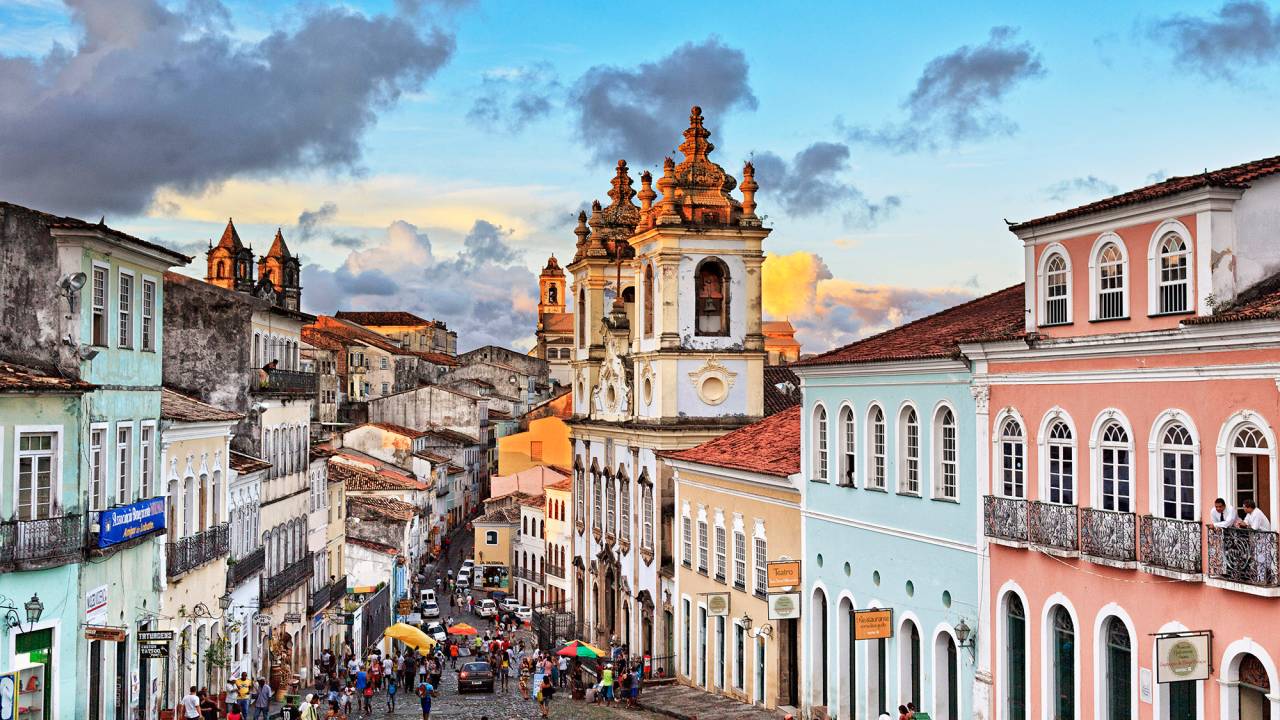 Pelourinho na cidade de Salvador, capital baiana