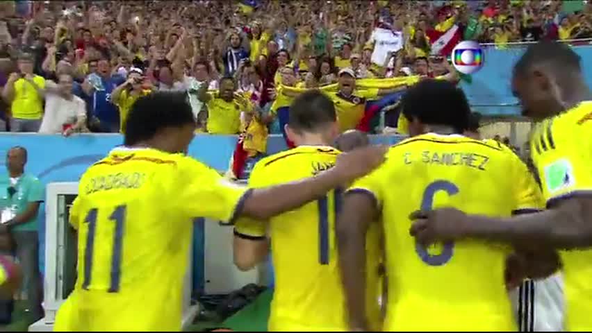Golaço de James Rodriguez, da Colômbia