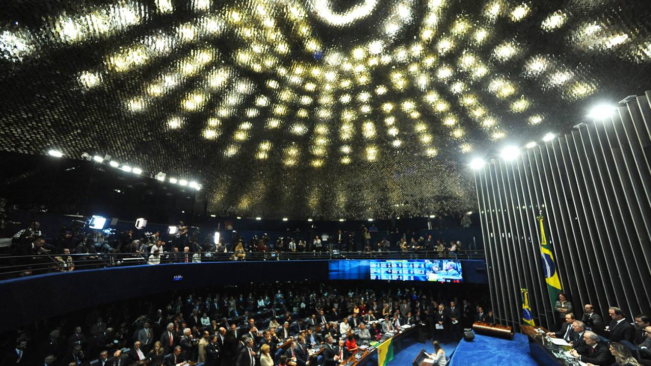 Sessão de julgamento da presidente afastada Dilma Rousseff, no Senado Federal - 31/08/2016