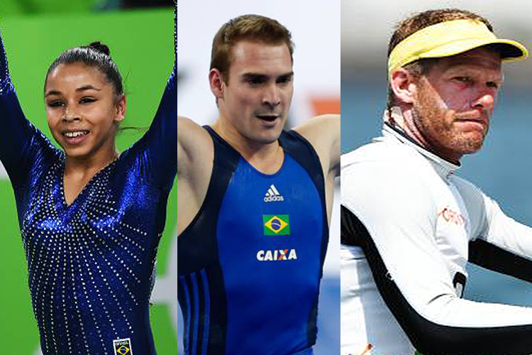 Flávia Saraiva, Artur Zanetti e Robert Scheidt