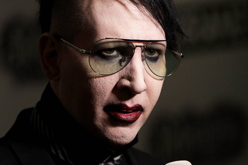 O cantor Marilyn Manson O cantor Marilyn Manson durante evento em Londres, na Inglaterra - 11/06/2015