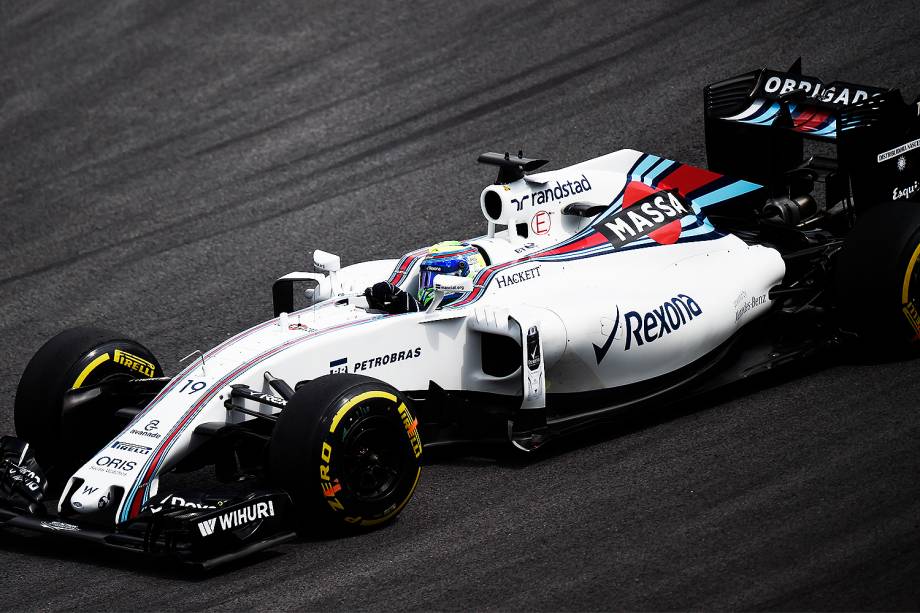 O piloto brasileiro Felipe Massa, da Williams durante treino livre para o Grande Prêmio Brasil de Fórmula 1, no Autódromo de Interlagos, na zona sul de São Paulo - 11/11/2016