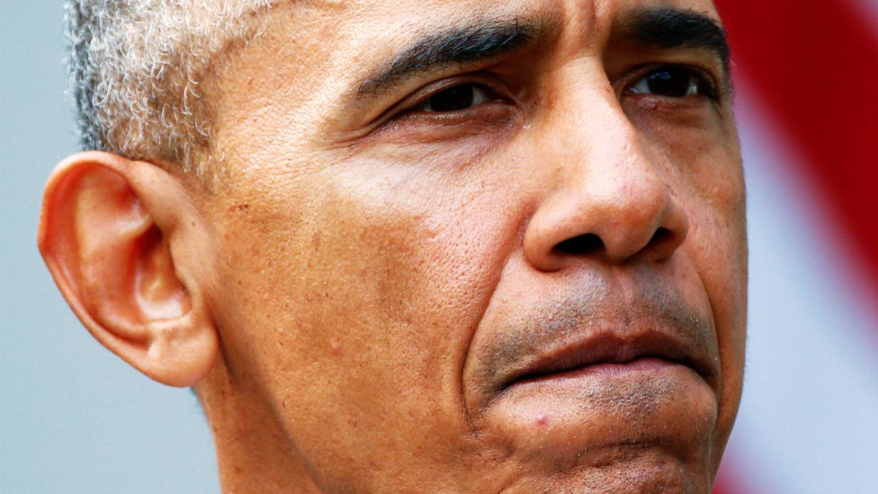 O presidente dos Estados Unidos, Barack Obama, realiza pronunciamento após o republicano Donald Trump vencer as eleições presidenciais americanas - 09/11/2016