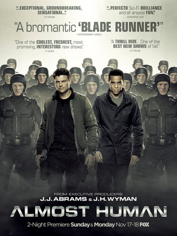 Cartazes de ‘Almost Human’, ‘Psych’ e ‘Sherlock Holmes’