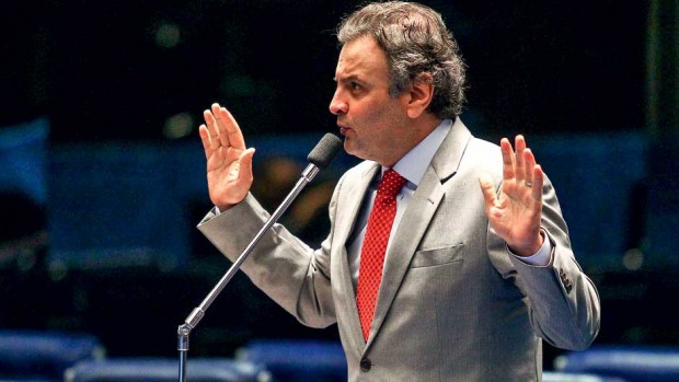 FRONT LINE - Aécio Neves was the main coordinator of the creation of the Congressional investigation committee into Petrobras; he now wants to use it to raise his profile among the electorate (Pedro Ladeira/Folhapress)