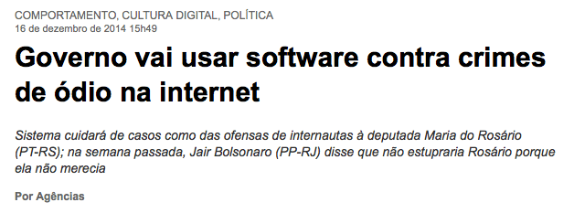 Software do governo contra crimes de ódio na internet é arma de propaganda e censura. Imprensa vai ajudar?