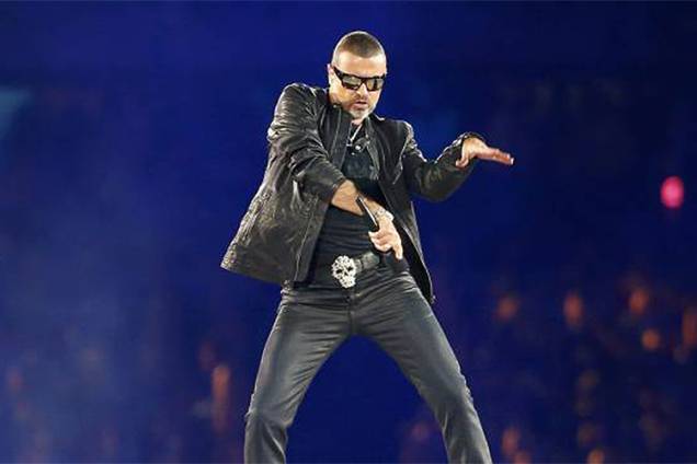 Apresentação de George Michael na festa de encerramento dos Jogos Olímpicos de Londres, em agosto Apresentação de George Michael na festa de encerramento dos Jogos Olímpicos de Londres, em agosto