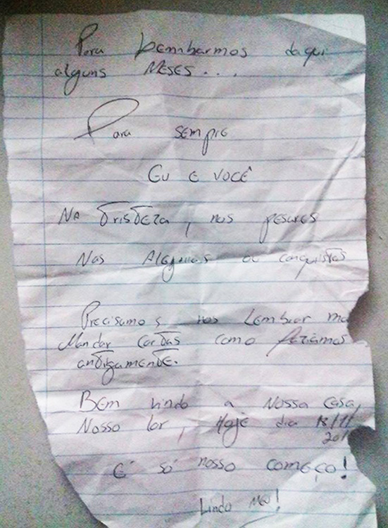 Carta de Maíra Panas Carta de Maíra Panas