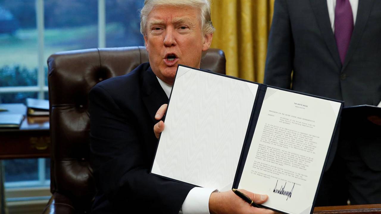 O presidente dos Estados Unidos, Donald Trump
