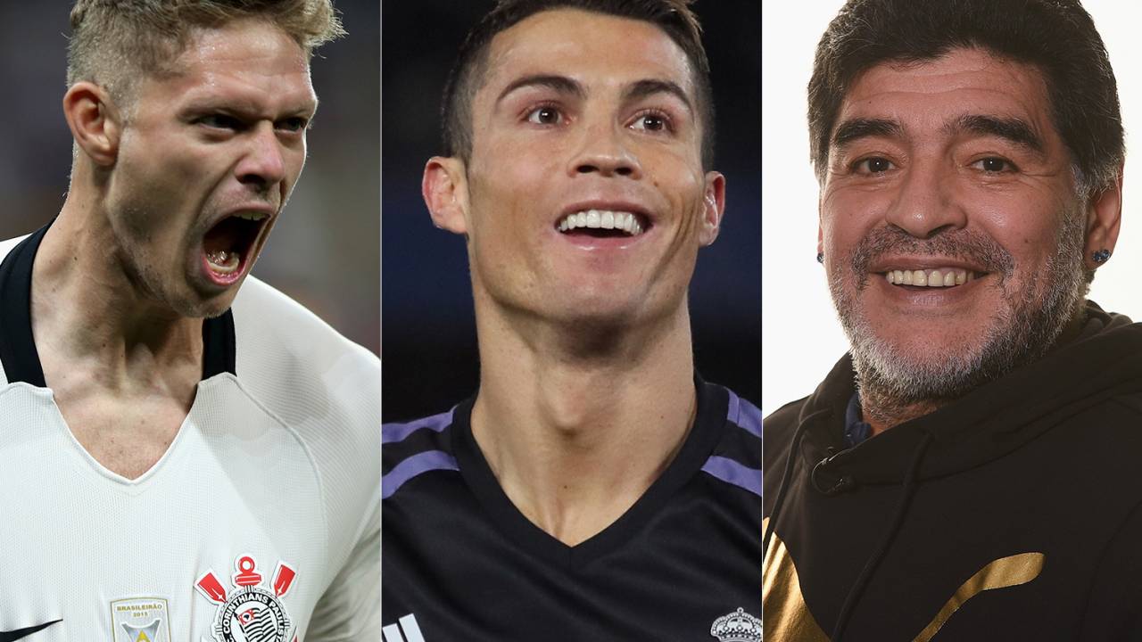 Marlone, Cristiano Ronaldo e Maradona