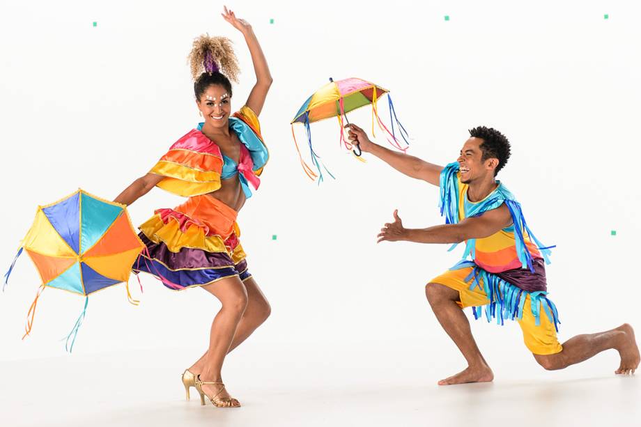 Gravação da vinheta de carnaval 2017 com a Globeleza Erika Moura e David Caldas