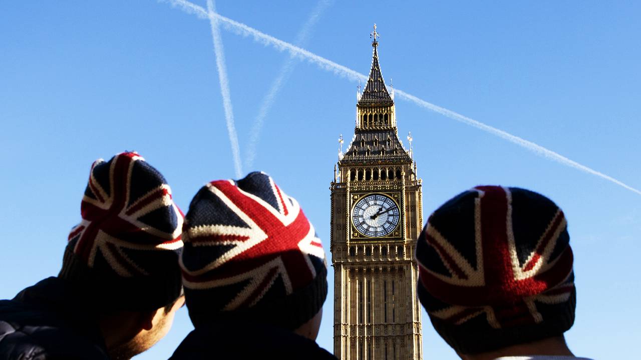 Brexit - O parlamento inglês Westminster em Londres