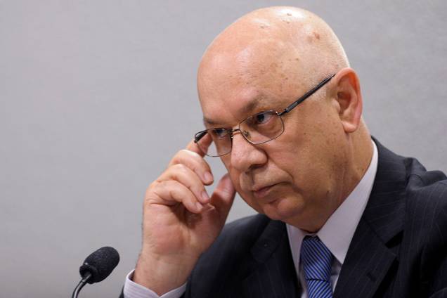 O ministro Teori Zavascki, durante sabatina na Comissão de Constituição, Justiça e Cidadania (CCJ) O ministro Teori Zavascki, durante sabatina na Comissão de Constituição, Justiça e Cidadania (CCJ)