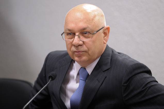 O ministro Teori Zavascki, durante sabatina na Comissão de Constituição, Justiça e Cidadania (CCJ) O ministro Teori Zavascki, durante sabatina na Comissão de Constituição, Justiça e Cidadania (CCJ)