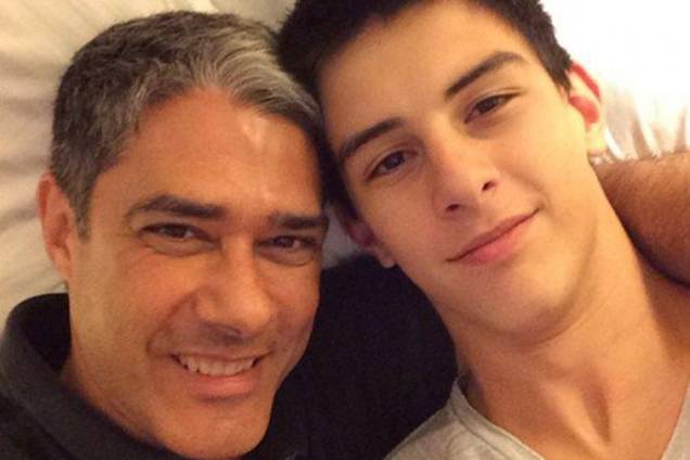 William Bonner e o filho Vinicius William Bonner e o filho Vinicius