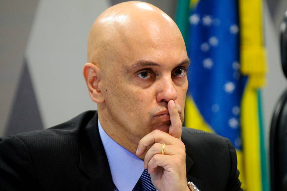 Alexandre de Moraes, indicado pelo presidente Michel Temer para o cargo de ministro do Supremo Tribunal Federal (STF), durante sua sabatina pela Comissão de Constituição, Justiça e Cidadania (CCJ)