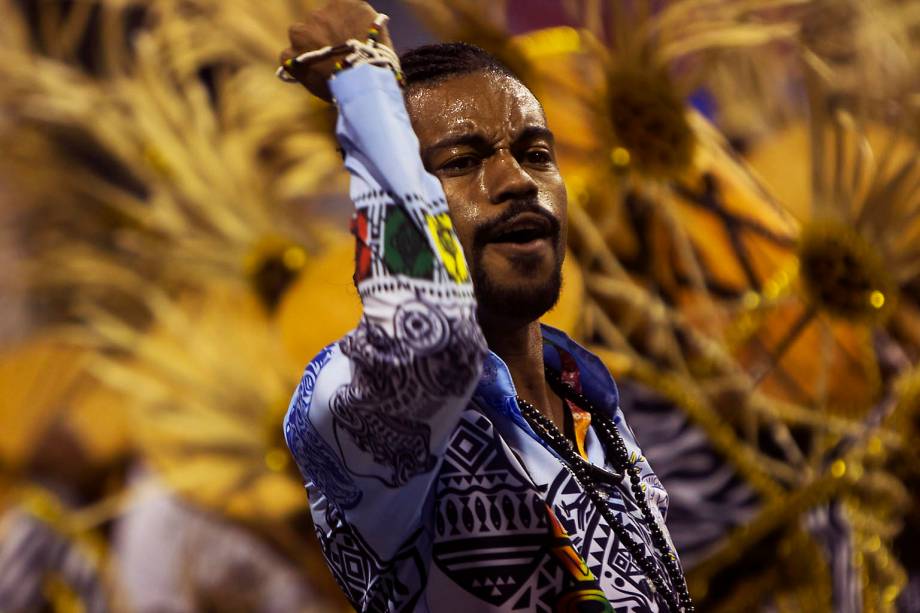 Desfile da escola de samba Acadêmicos do Tatuapé, no Sambódromo do Anhembi, em São Paulo (SP) - 25/02/2017