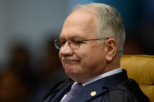 O ministro Edson Fachin na primeira sessão plenária do STF (Supremo Tribunal Federal) - 01/02/2017 O ministro Edson Fachin na primeira sessão plenária do STF (Supremo Tribunal Federal) - 01/02/2017