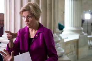 A senadora democrata Elizabeth Warren A senadora democrata Elizabeth Warren