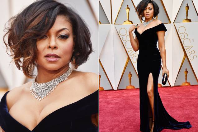 A atriz Taraji P. Henson do filme 'Estrelas Além do Tempo' no tapete vermelho Oscar - 26/02/2017 A atriz Taraji P. Henson do filme 'Estrelas Além do Tempo' no tapete vermelho Oscar - 26/02/2017