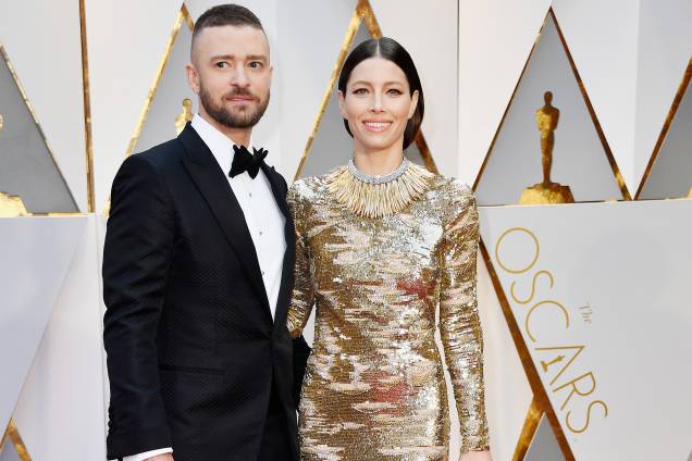 Justin Timberlake e Jessica Biel chegam para a cerimônia do Oscar em Hollywood - 26/02/2017 Justin Timberlake e Jessica Biel chegam para a cerimônia do Oscar em Hollywood - 26/02/2017