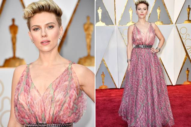 A atriz Scarlet Johansson no tapete vermelho do Oscar em Hollywood - 26/02/2017 A atriz Scarlet Johansson no tapete vermelho do Oscar em Hollywood - 26/02/2017