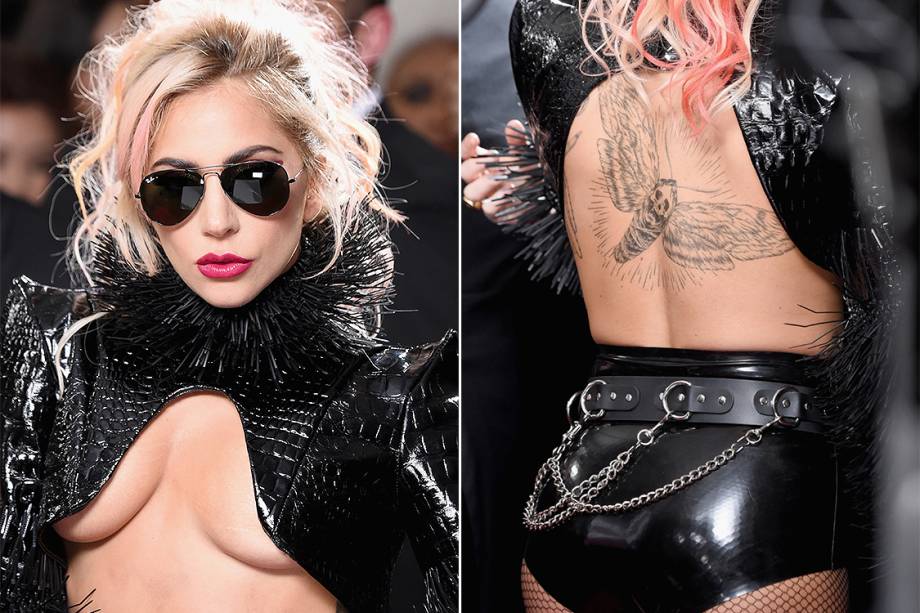 Lady Gaga durante a cerimônia da 59ª edição da maior premiação da música no Staples Center, em Los Angeles, nos Estados Unidos - 12/02/2017