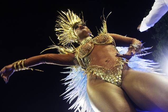 A rainha de bateria da Portela, Bianca Monteiro, durante a segunda noite de desfiles na Marquês de Sapucaí - 28/02/2017 A rainha de bateria da Portela, Bianca Monteiro, durante a segunda noite de desfiles na Marquês de Sapucaí - 28/02/2017