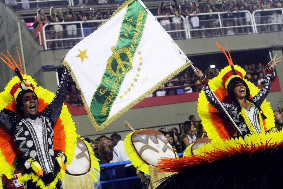 Desfile da escola de samba Imperatriz Leopoldinense, no Sambódromo da Marquês de Sapucaí, no Rio de Janeiro (RJ) - 27/02/2017