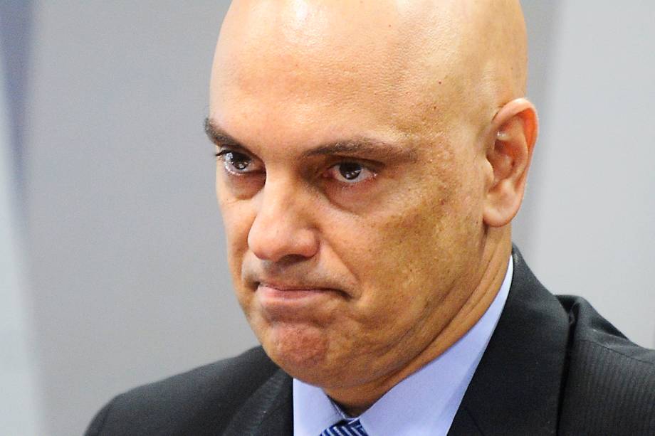 Alexandre de Moraes, indicado pelo presidente Michel Temer para o cargo de ministro do Supremo Tribunal Federal (STF), durante sua sabatina pela Comissão de Constituição, Justiça e Cidadania (CCJ)