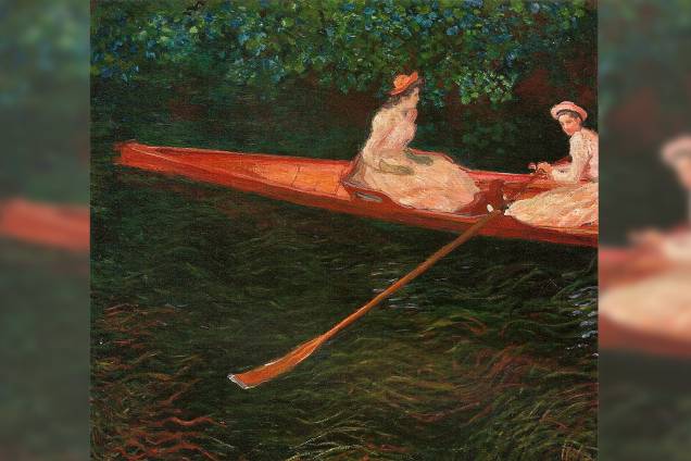 "A Canoa Sobre o Epte" por Claude Monet "A Canoa Sobre o Epte" por Claude Monet