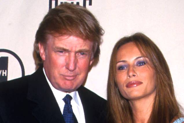 Donald Trump e Melania em 1999 Donald Trump e Melania em 1999