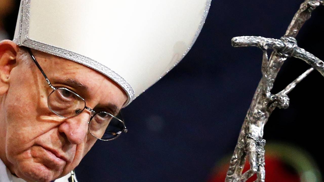 Papa Francisco na Basílica de Santa Sabina, em Roma, na Itália - 01/03/2017