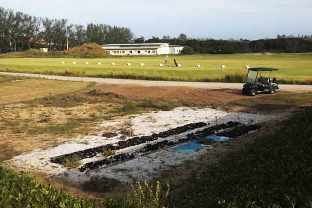 Campo de golfe parcialmente degradado 7 meses após os Jogos Olímpicos Rio 2016 Campo de golfe parcialmente degradado 7 meses após os Jogos Olímpicos Rio 2016