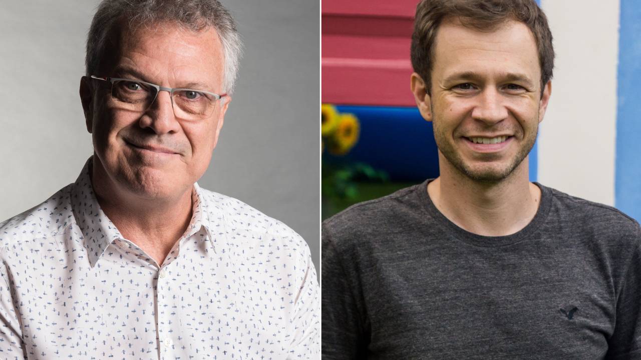 Pedro Bial e Tiago Leifert