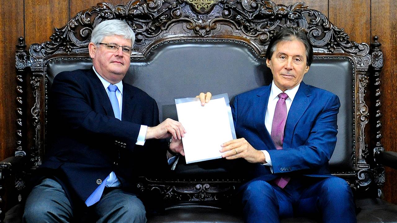 Rodrigo Janot e Eunício Oliveira