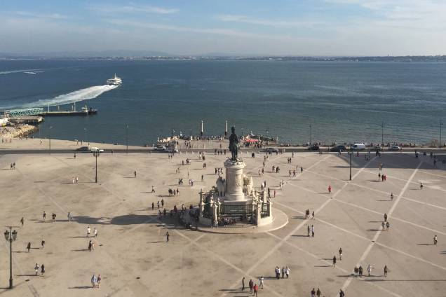 Vista do Arco da Rua Augusta, em Lisboa Vista do Arco da Rua Augusta, em Lisboa