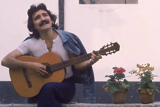 O cantor e compositor Belchior, nos anos 70 O cantor e compositor Belchior, nos anos 70