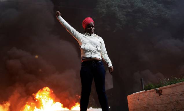 Manifestantes protesta durante greve geral contra as reformas trabalhista e da previdência, em São Paulo Manifestantes protesta durante greve geral contra as reformas trabalhista e da previdência, em São Paulo