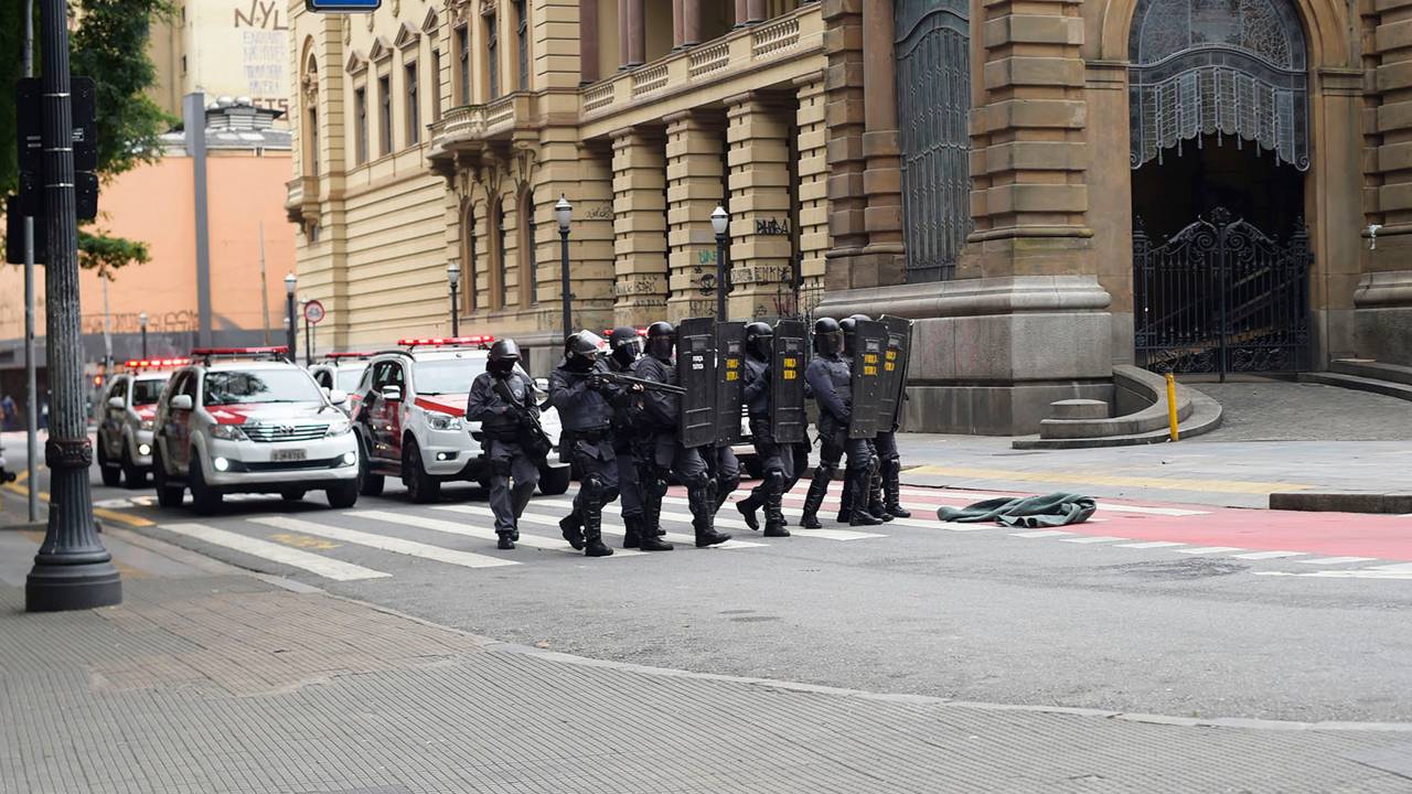 Confronto no centro de SP